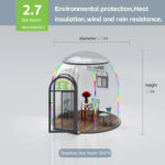 ZH270  PC dome tent bubble camping transparent starry sky dome tent waterproof hotel tent.