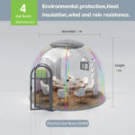 ZH400  PC dome tent bubble camping transparent starry sky dome tent waterproof hotel tent.